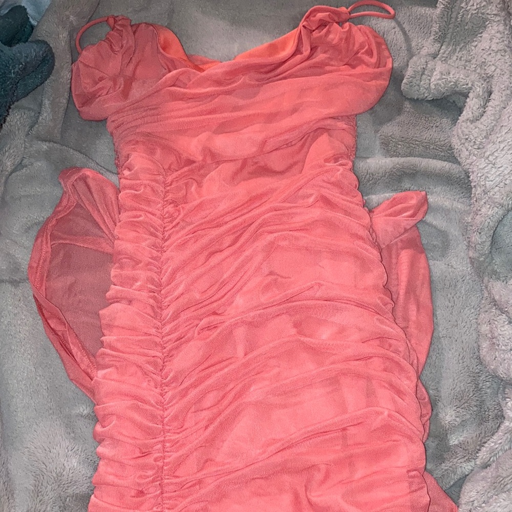 pink prom dress